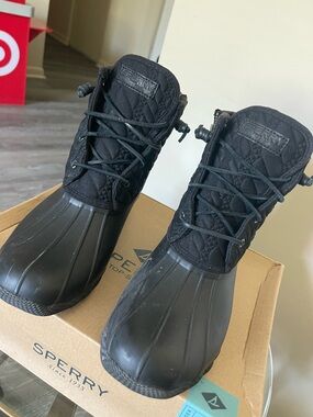 Sperry Black Waterproof Boots